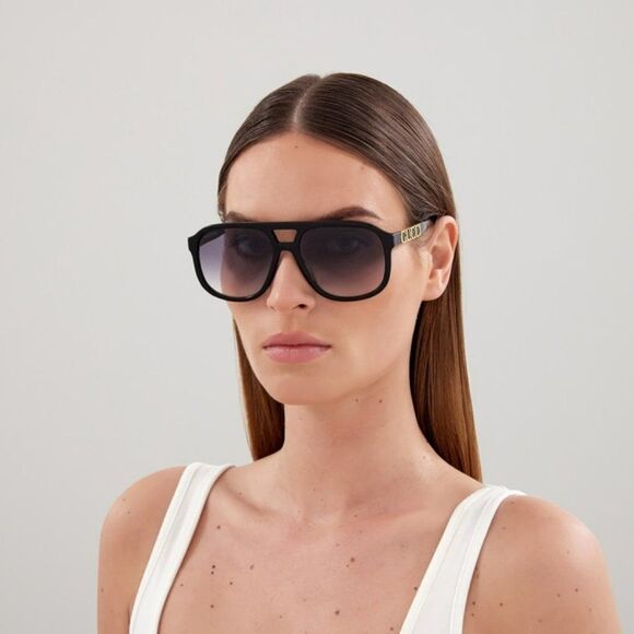 NEW Gucci GG1188S 002 Black Grey Gradient Pilot Unisex Sunglasses - Picture 3 of 13